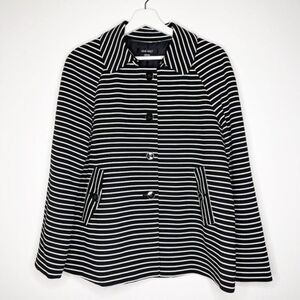 NINE WEST Stripe Blazer Jacket